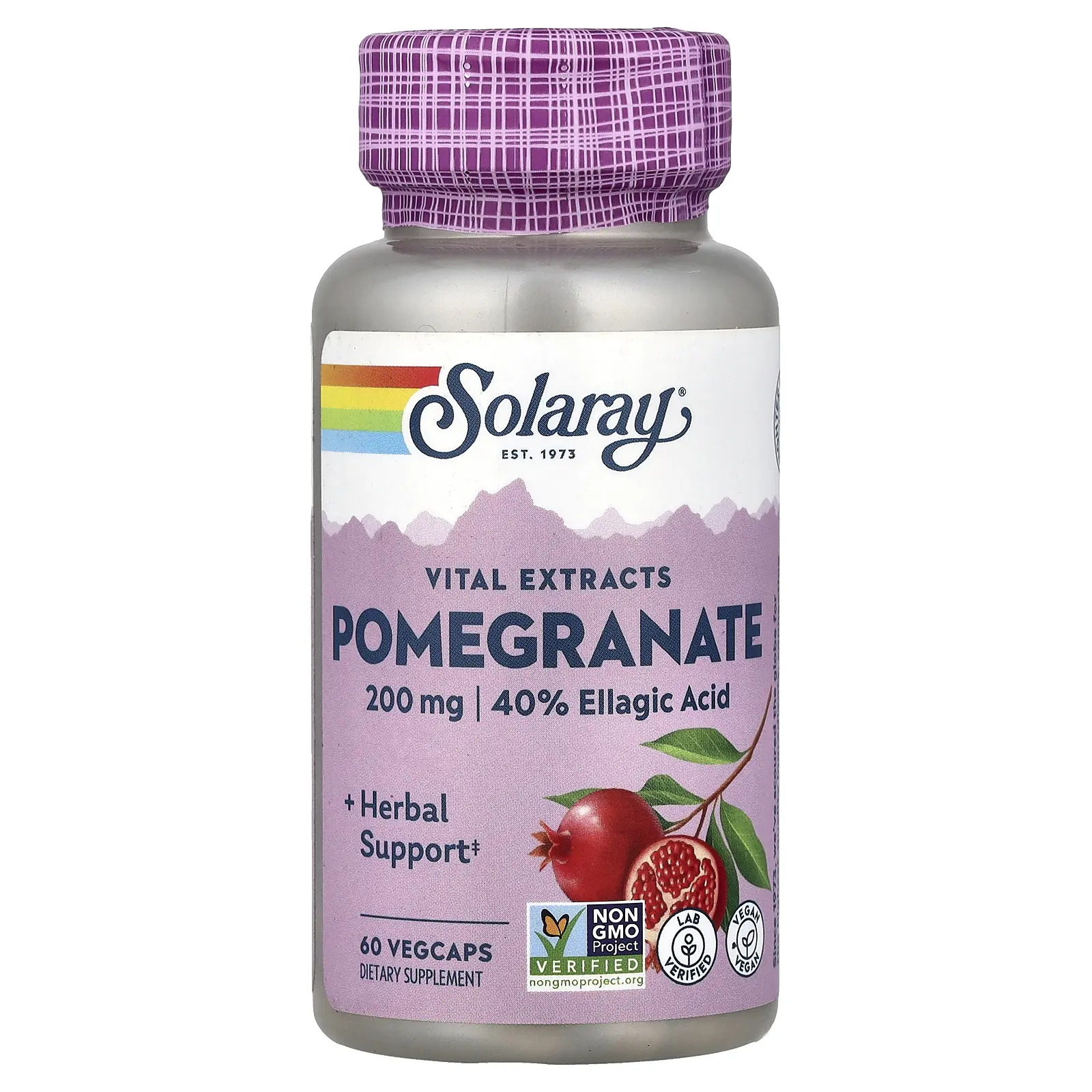 Solaray Vital Extracts, Pomegranate, 60 VegCaps