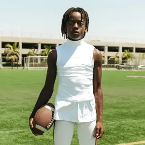 Youth Sleeveless Turtleneck Compression+ Shirt