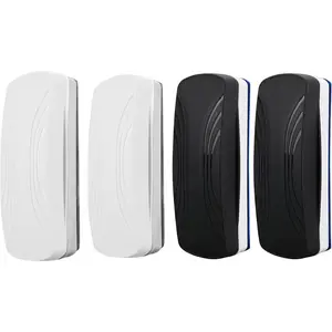 Whiteboard Eraser,  Dry Erase Eraser, Glass Board Eraser,School and Office Supplies (4 Pack/2 Black+2 White)