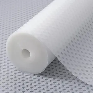 Vinyl Cabinet Liners for Kitchen Cabinets and Refrigerators, Waterproof and Oil-Proof, Non-Slip Drawer Liners, Non-Adhesive, Translucent, 11.8 x 59 Inches.