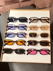 Women's Plastic Rectangular Full Frame Casual Trendy Fashion Glasses, Ditsy Floral Pattern, All Seasons, Decorative Eyewear