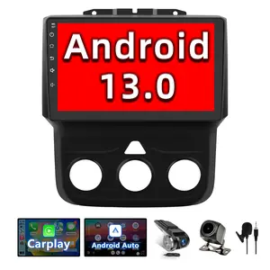 Binize Android 13 Car Stereo Compatible with Dodge Ram 1500/2500/3500 Radio 2013 2014 2015 2016 2017 2018, Navigation GPS Touch Screen Radio Head Unit with Wireless CarPlay/Android Auto(Manual AC)