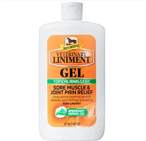 Absorbine Veterinary Liniment Topical Analgesic Sore Muscle and Arthritis Pain Relief Warming Liniment Rub, 12 Ounce Gel