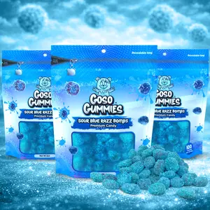 Goso Gummies Viral Gushers 3-Pack – Viral Sour Gushers Candy Fruit Snack