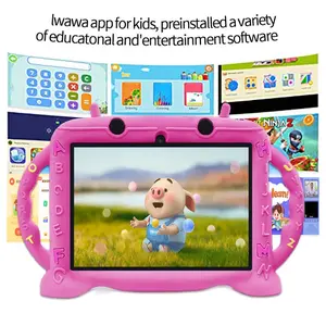 7" Android Kids Tablet – Police Rabbit Design, 3GB RAM, 32GB ROM, WiFi, Dual Cameras, Parental Controls, Shockproof Case, Educational & Fun Apps rom tablet with  teléfono entertainment all-in-one machine  infantil parental control