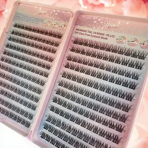 Large Capacity Self-Adhesive False Eyelash Patch, DIY Eyelash Extensions, Cosmetic False Lashes, Lightweight C Curl Design, Mixed Lengths, Breathable, Ideal for Daily Use & Travel, DIY False Eyelashes