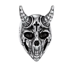 PROSTEEL Goat Head Ring Stainless Steel Gothic Jewelry Rings Jewelry Unisex For Men Women with Gift Box