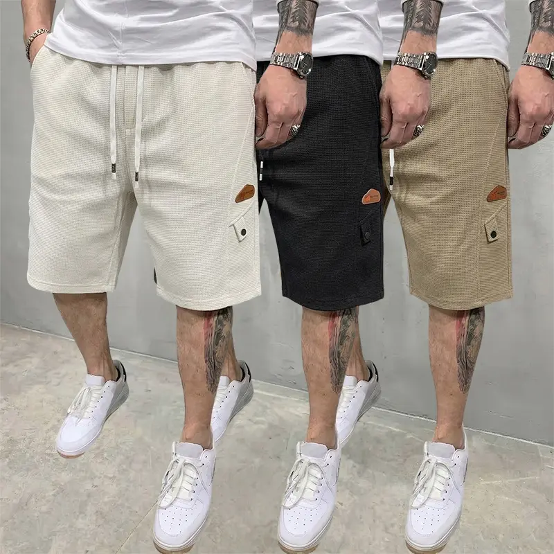 Men’s summer clothing basic versatile solid-color fashion casual shorts, 3-pack; loose casual athletic mid-length shorts (knee-length), suitable for everyday life, work, outdoor activities,.Wetsuit Tropical Menswear Wetsuit Chainsaw men's Breathable, Casu
