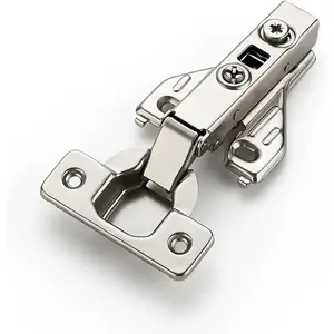 Full Overlay 4 Packs (2 Pairs) Concealed Kitchen Cabinet Hinges, 105 Degree Soft Close Adjustable Cabinet Door Hinges for Face Frame Cabinet