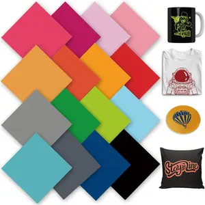 16 Pack 12"X12" Solid Color Heat Press Sublimation Transfer Paper, Sublimation Sheet for DIY T-Shirt,Personalized Coffee Mugs, BabySuits