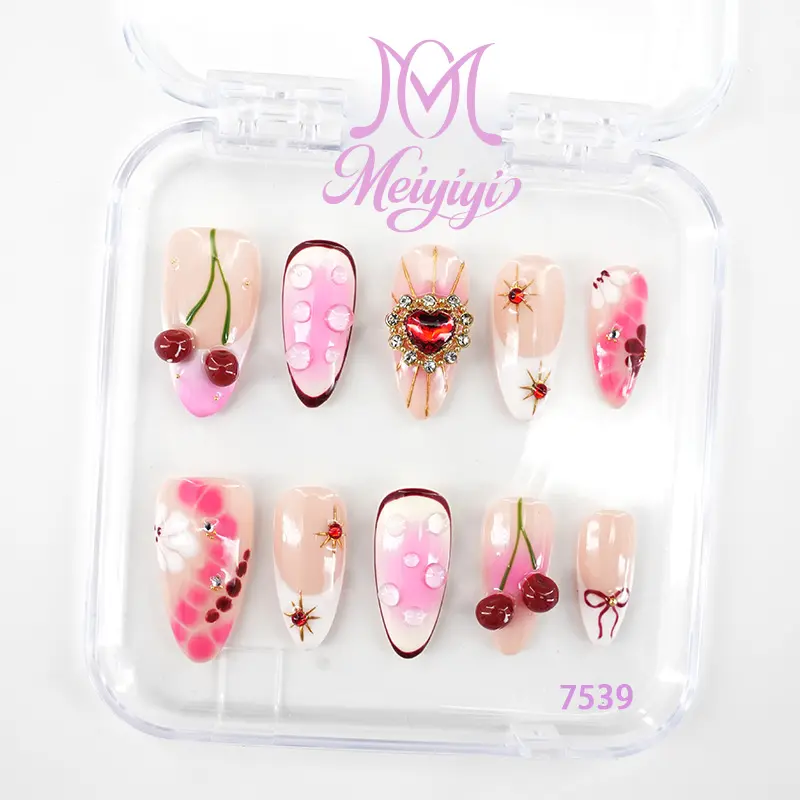 .DP.7539.3D Cherry Wearable Nail .DP.7539.3D Cherry Wearable Nail