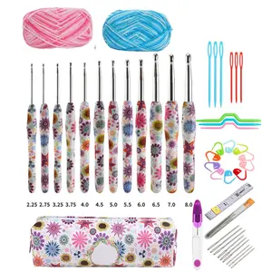 14 Size Complete Crochet Hooks Set for Beginners 2.25mm -10mm Crochet Hook, Ergonomic Crochet Hooks for Arthritic Hands, Print Comfort Grip, Crochet Needles for Blankets Dolls, Crochet Gifts - Home Improvement.