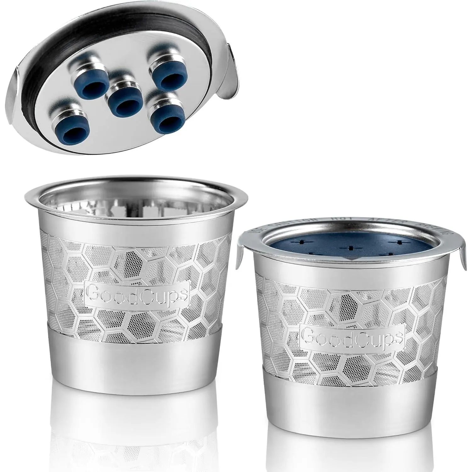 2 Stainless Steel Reusable K Cups for Keurig K Supreme, K Supreme Plus, K Slim, K-Brew Chill, K-Duo Hot & Iced with Multistream Technology - 2 Refillable Kcups Coffee Filters for Keurig Coffee Makers