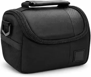 Small Padded Camera Bag with Shoulder Strap – Compact DSLR & Mirrorless Camera Carrying Case, Lightweight Protective Crossbody Case