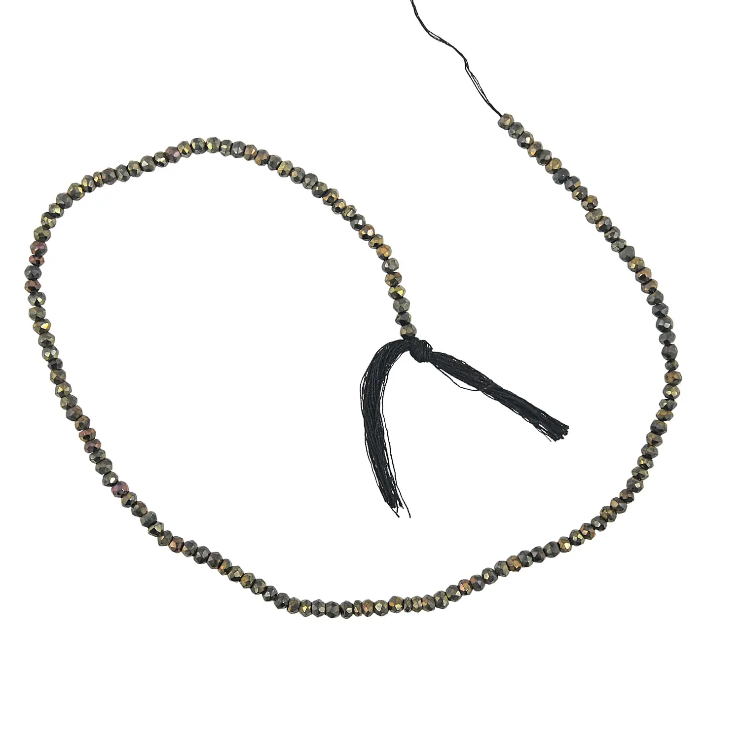 Coated Spinel Beaded Strand Necklace (14 Inches) 38.70 ctw