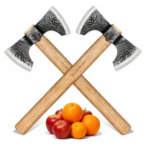 DREAM REACH Hatchets 2 Pack, Professional 16"  Axe , Hand Forged  Axe  for Adults for Garden  Labor Activities, Perfect Gift