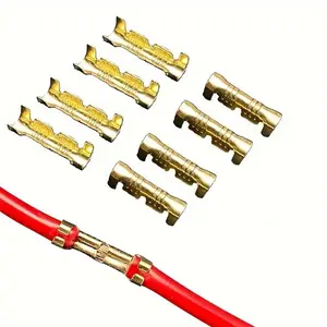 30/50/100pcs U-Shaped Wire Connector Terminals, Perfect For Crimping Electrical Blocks & Spade Connectors
