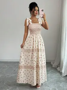 Elegant Women's Summer Dress, Sleeveless Fashionable Print Maxi Dress, Perfect for Vacation & Daily Wear, Chic & Comfortable Design