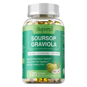 Buporai 120 Dietary Capsules - Soursop Supplement - Supports digestive function, immune function, and skin health.
