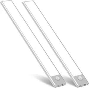 dorm decor Under Cabinet Lighting,LED Motion Sensor Light Indoor,USB Rechargeable Closet Lights Battery Operated,Stick On Magnetic Wireless Dimmable Under Counter Lights for Kitchen,Magnetic Dimmable Lights for Kitchen,Stairs,Wardrobe Lighting Garage Box