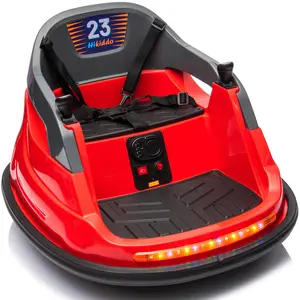 Hikiddo 6V Bumper Car for Kids, Ride on Toys Bumper Car for Toddlers with Remote & Music