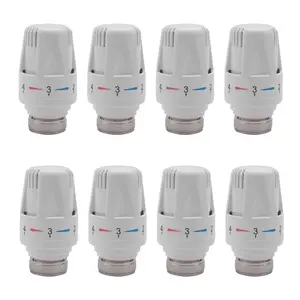 8Pcs ABS Thermostatic Radiator Valve Replacement Heads for Home Supplies & Home Decor