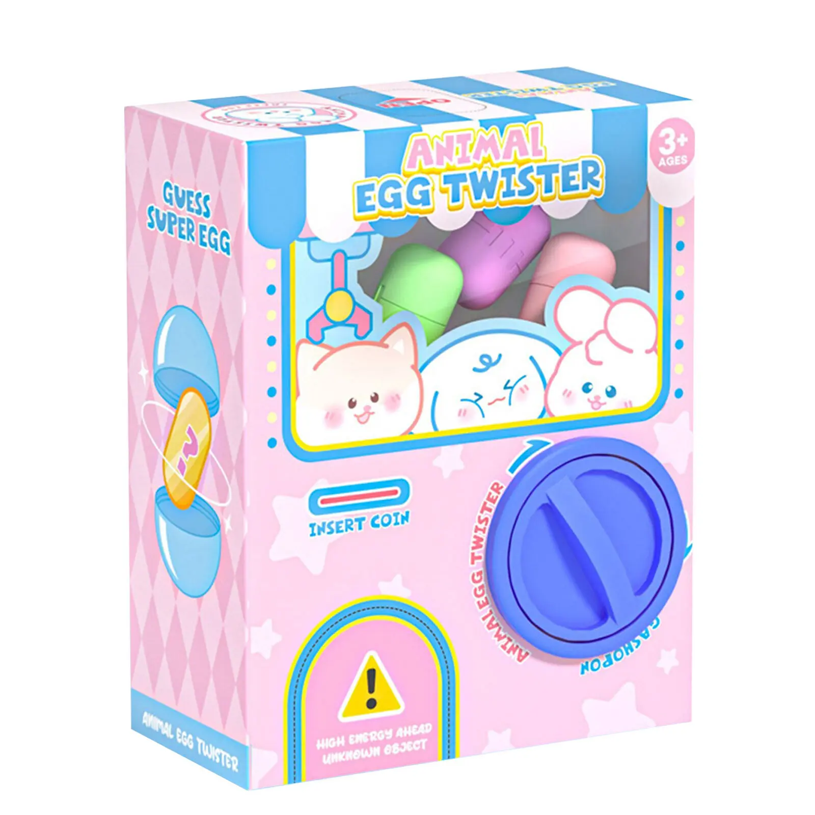 Mini Capsule Toy Machine, 1 Set Cute Twisting Egg Machine Toy, Surprise Egg Twisting Catcher Toy, Birthday Gift for Girls, Surprise Eggs Capsules