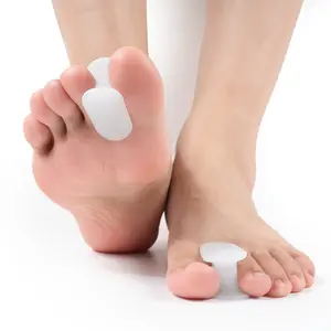Sebs Material Hallux Valgus Corrector, & Peach Color Toe Separators, Day & Night Use Thumb Splint, Pedicure Tool, 1/2 Pieces