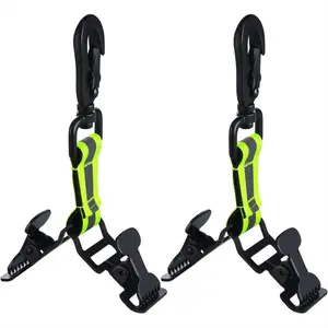 2 Pieces Firefighter Glove Clip for Work Safety Glove Holder Strap Belt Clip for Work Firefighter Rescue