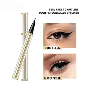 Eyeliner Pen Waterproof Smudge-Proof Long-Lasting Fluid Thick Tip Eyeliner Beginner