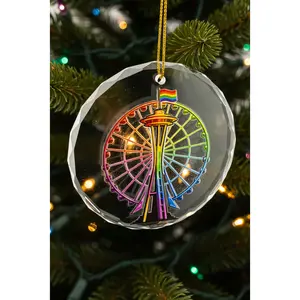 Seattle Pride Ornament - Krystal