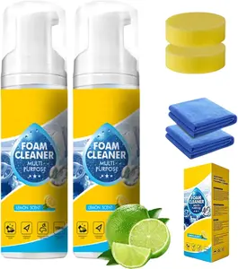 4-in-1 Multi Enzyme Foam Cleaner Spray All Purpose Heavy Duty Stain Remover Household Kitchen Bathroom Car Interior Sofa Deep Cleaning Foam