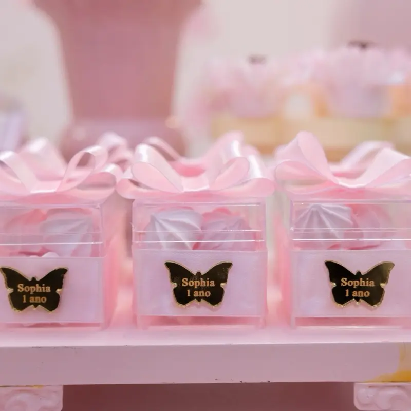 10  Personalized Party Favor Boxes Custom Theme Elegant Butterfly Design for Birthdays Baby Showers Weddings & More