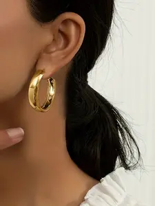 Metallic Fashion Ear Cuffs, Simple Shiny Design, Pair of Stylish Earrings, Dainty Fashion Jewelry, Perfect for Daily Wear & Special Occasions