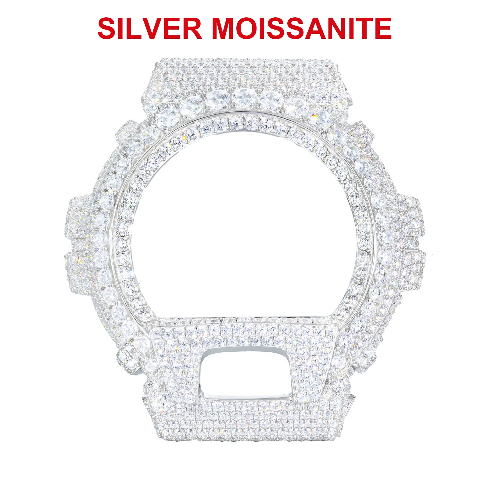 Sterling Silver Moissanite 2-Silver