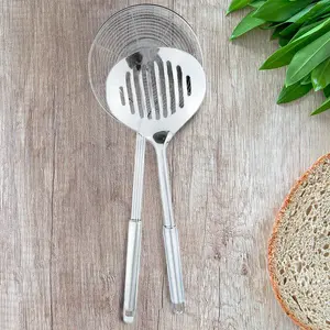 2 pack Stainless Steel Kitchen Utensil Spider Strainer Skimmer Ladle Ladle Wire Skimmer Spoons Colander Drain Water Filter Spoon for Cooking and Frying