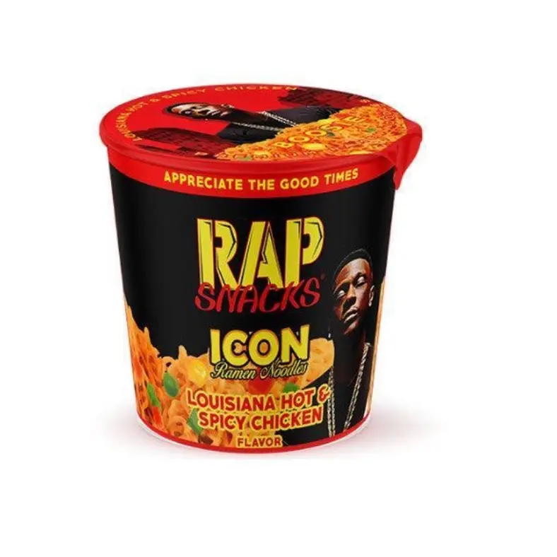 RAP SNACK ICON, Boosie Louisiana Hot and Spicy Chicken Premium Ramen Noodles - Instant Food Snacks