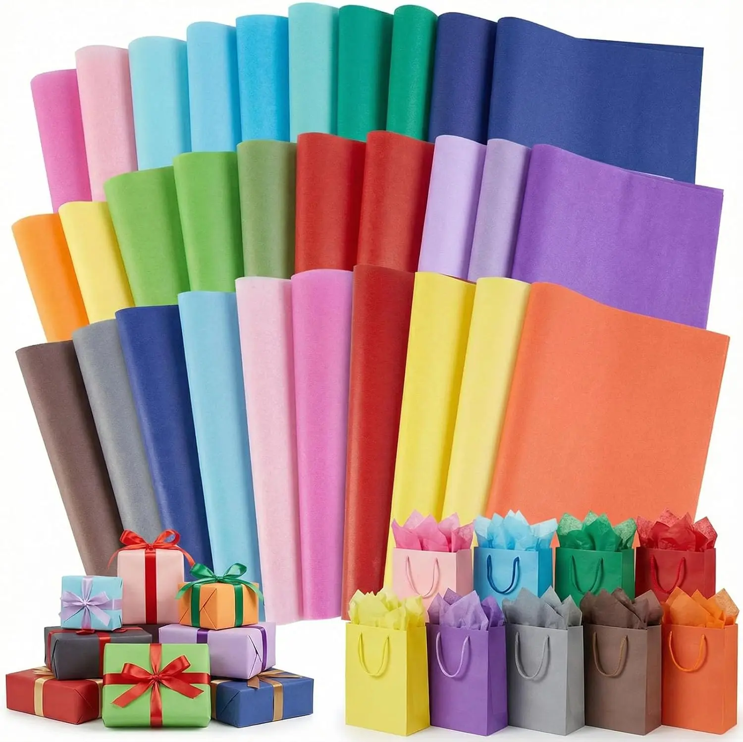 120 Sheets Tissue Paper, 20x14 Inch Gift Wrapping Paper Bulk for DIY Crafts Gift Box Wrapping 20