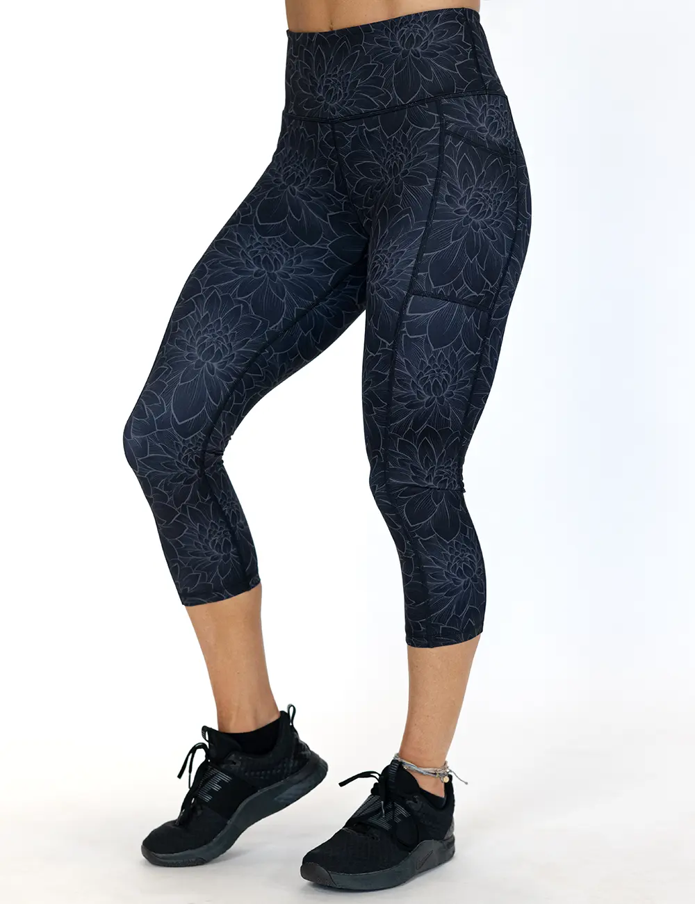 CVG Lotus Leggings Black Fitness Tight Yoga Bottom, Athleisure Leggings, Fitness Bottoms