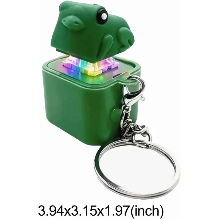 Collectible Croaking Frog-Duck Stuffed Keychain, Kids’ Easter Gift