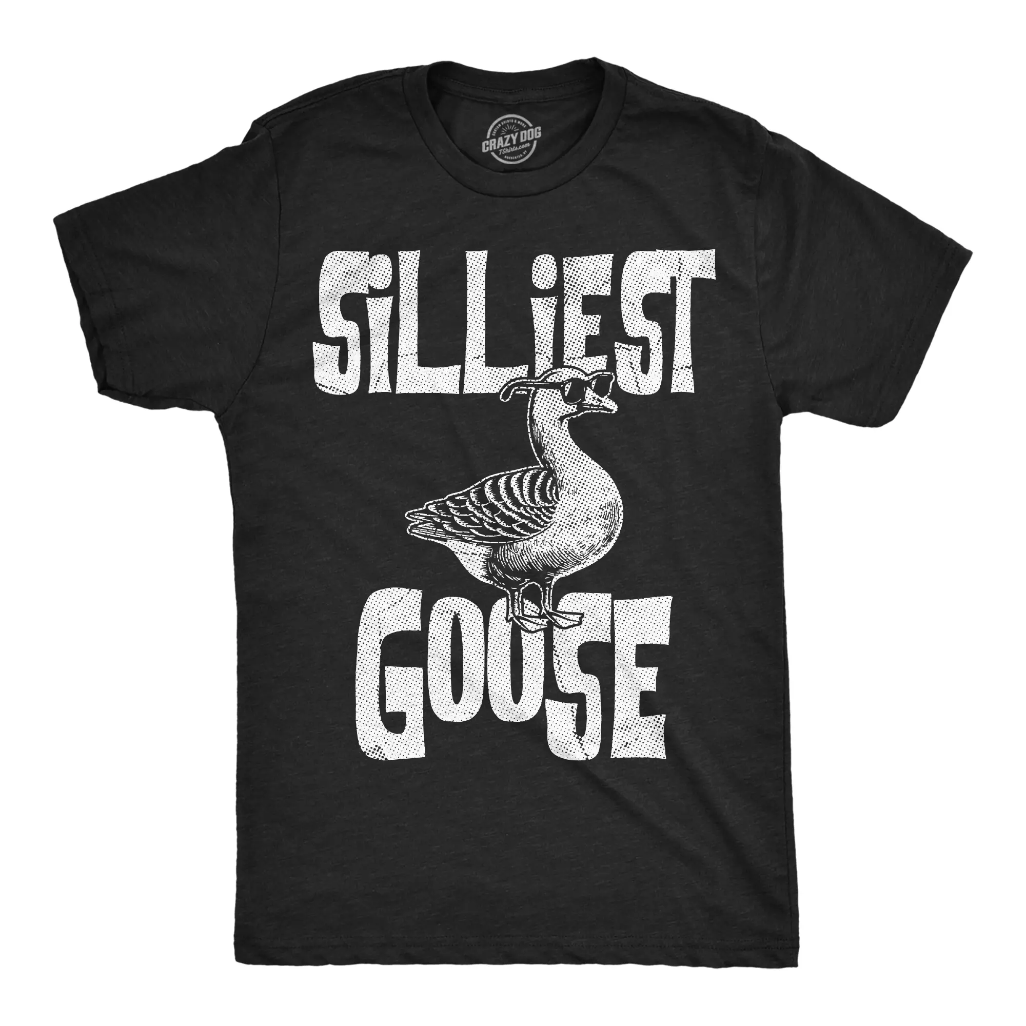 Mens Funny T Shirts Silliest Goose Sarcastic Graphic Novelty Tee For Men Mens Funny T Shirts Cool Vintage Fashion T-Shirt Gift Classic Menswear Funny Animal Short Sleeve Novelty Tees for Guys Black -