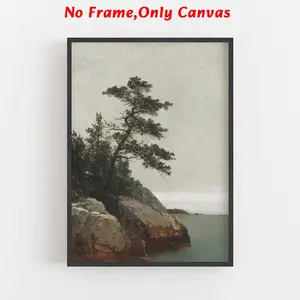Vintage Landscape Oil Painting without Frame, Unframed Art Print, Canvas Wall Art, Wall Decor for Home Living Room Bedroom Farmhouse, Home Decor, Art Wall Decoration