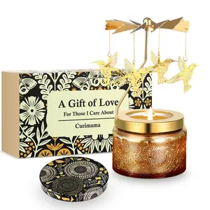 CURIMAMA Unique Rotating Hummingbird Scented Candle- Aroma Decor, Ideal Mother's Day Gift for Women, Funny Birthday Present for Mom Favor Candle Set Ornaments Perfume