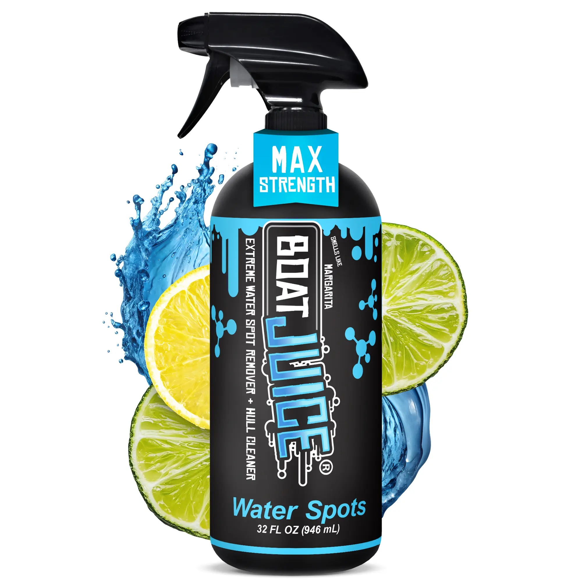 Boat Juice Extreme Water Spot Remover & Hull Cleaner - 2in1 Boat Cleaner Formula - Margarita Scent - 32oz