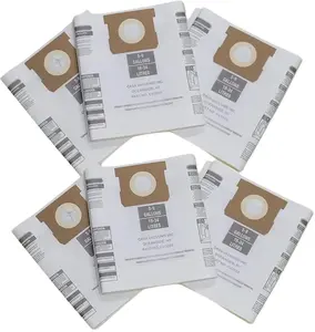 6 Replacement VF3503 Bags. Compatible with Ridgid 5-9 Gallon Wet/Dry Vacuum Units and Shop Vac 5-8 Gallon Units. High Efficiency Filtration General Collection Paper Bags.