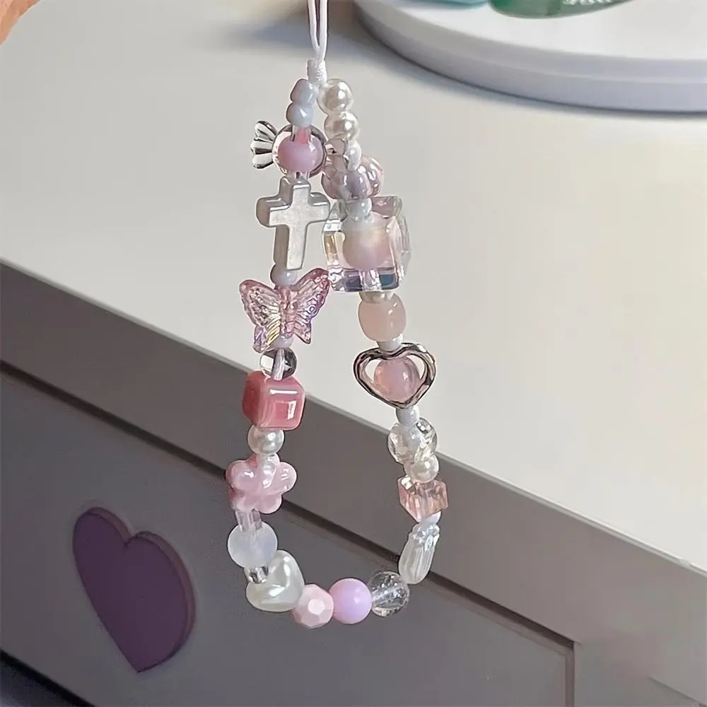 Cute Butterfly Design Phone Chain, Cell Phone Charm, Fashionable Phone Lanyard for Women & Girls, Phone Decoration Accessories for iPhone, Camera, Key
