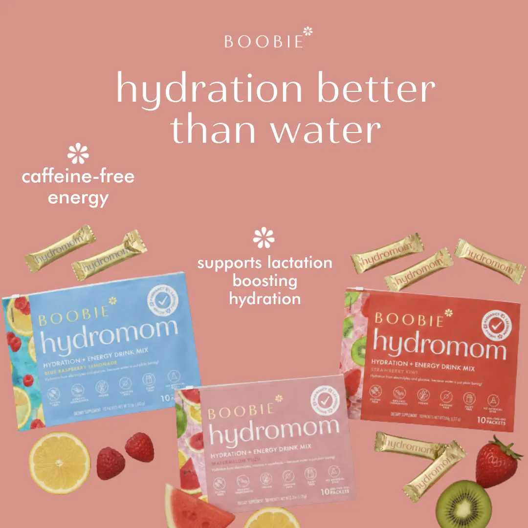 Hydromom Superfood Electrolyte Drink Mix - Daily Hydration for Lactation and Breastfeeding Support - Caffeine-Free Energy