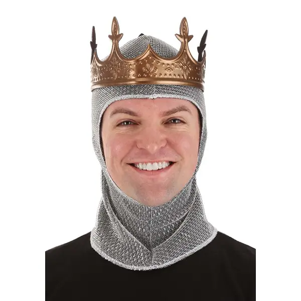 King Arthur Costume Crown & Hood