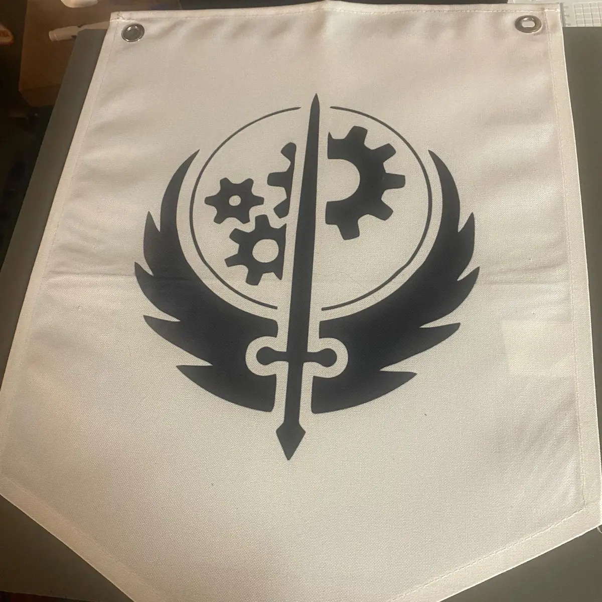 Brotherhood of steel banner 12.5in x 17.3in Brotherhood of steel banner 12.5in x 17.3in
