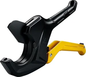 PVC Pipe , Up to 2-1/2", Ratchet Pipe Shears Heavy-Duty, Pex  Tool for  PEX, PVC, PPR Plastic Hoses and Plumbing Pipe